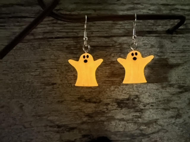 Orange Glow in the Dark Ghosts