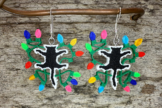 Christmas Vacation Cat Earrings