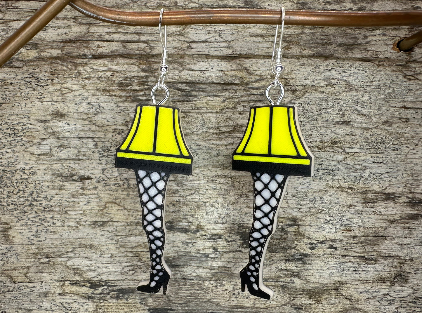 Leg Lamp Christmas Earrings