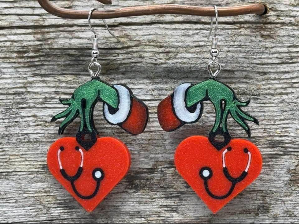 Grinch Earrings